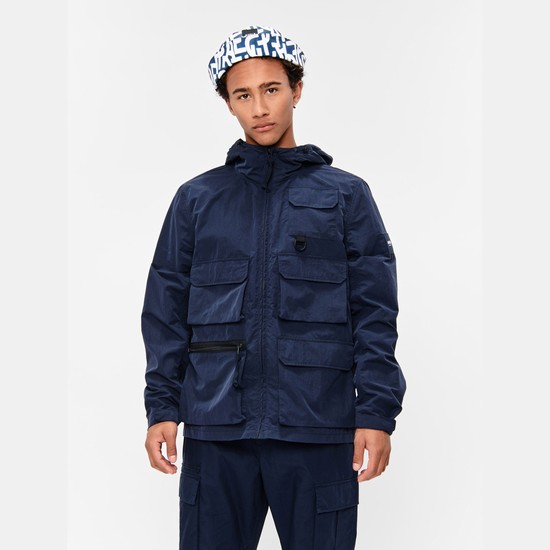 Aigle Breathable Waterproof Parkas Men Navy ZA-42697